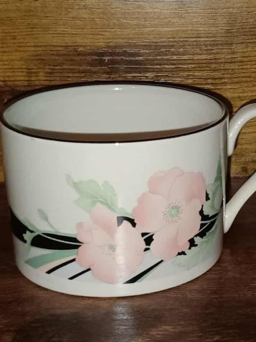 Vintage Sango Jolie 253319 Tea/Coffee Cups Made in Korea Set of 2